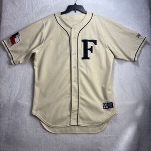 Victory Custom Athletes Light Yellow F Jersey #18 On Back Sz 46